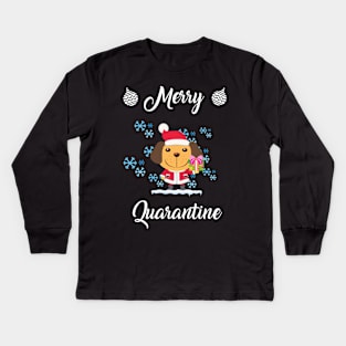 christmas in quarantine Kids Long Sleeve T-Shirt